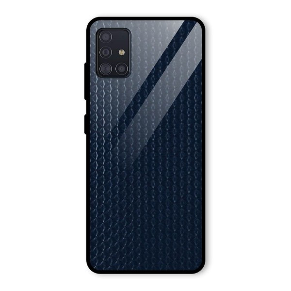 Blue Pattern Glass Back Case for Galaxy A51